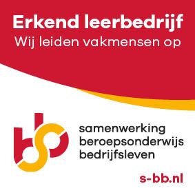 Accreditation plaque Accredited Training Company S-BB - San Mario's in Zeewolde is an Accredited Training Company